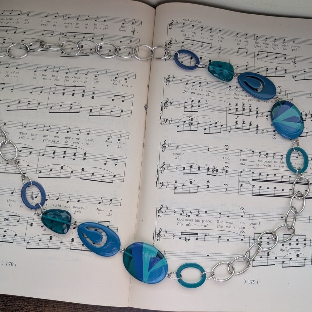 Blue and Silver Necklace